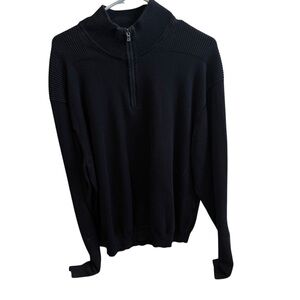 Cutter & Buck Men's navy Zip-Up Sweater